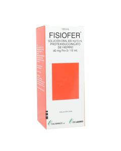Fisiofer - 40mg/15ml Proteinsuccinilato de Hierro - 120ml Solución Oral