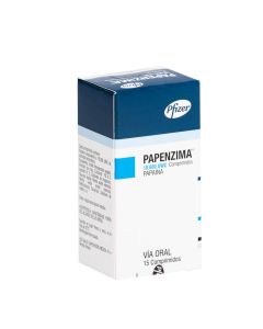 Papenzima - 5mg Papaina - 15 Comprimidos