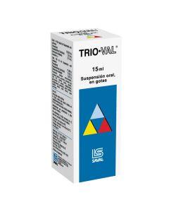 Trio-Val Paracetamol, Pseudoefedrina Clorhidrato 15Ml Suspensión Oral para Gotas