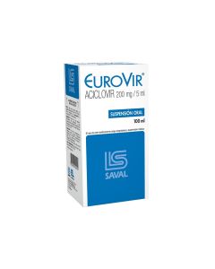 Eurovir - 200mg/5ml Aciclovir - 100ml Suspensión Oral