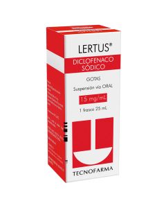 Lertus - 15mg/ml Diclofenaco Sódico - 25ml Gotas