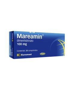Mareamin Dimenhidrinato 100mg 20 Comprimidos