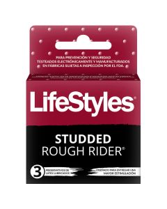 Lifestyles Rough-Rider Studded 3 preservativos