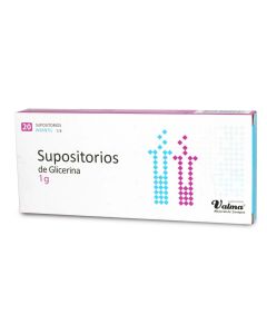 Supositorios de Glicerina - 1g Glicerol - 20 Supositorios Infantil