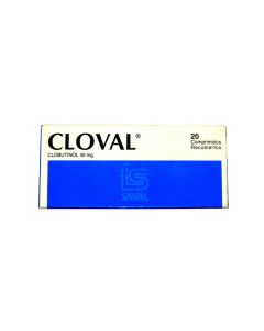 Cloval - 40mg Clobutinol - 20 Comprimidos Recubiertos