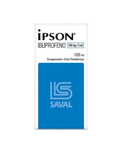 Ipson - 100mg/5ml Ibuprofeno - 120ml Suspensión Oral Pediátrica