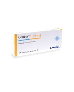 Concor - 1,25mg Bisoprolol - 14 Comprimidos Recubiertos
