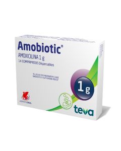 Amobiotic Amoxicilina 1gr 14 Comprimidos Dispersables
