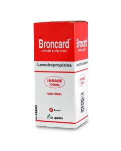 Broncard 60mg/10ml 120ml jarabe