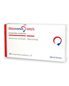 Glucovance 500/5 - 30 Comprimidos Recubiertos