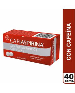 Cafiaspirina 0,5g/0,4g 40 comprimidos