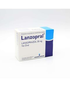 Lanzopral - 30mg Lansoprazol - 30 Cápsulas con Gránulos con Recubrimiento Entérico