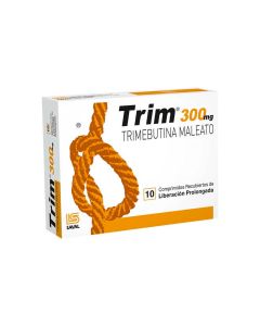 Trim Trimebutina Maleato 300mg 10 Comprimidos Recubiertos De L. P.