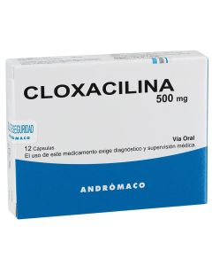 Cloxacilina 500mg - 12 Cápsulas