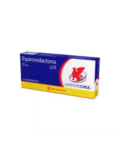 Espironolactona(G) 25mg 20 comprimidos