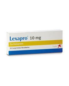 Lexapro - 10mg Escitalopram - 28 Comprimidos Recubiertos