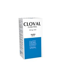 Cloval - 20mg/5ml Clobutinol - 120ml Jarabe