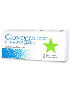 Clonex CD - 0,5mg Clonazepam - 30 Comprimidos Dispersables