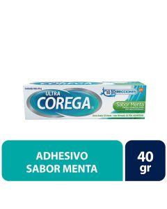 Corega Ultra - 40gr Sabor Menta Crema Adhesiva para Prótesis Dental