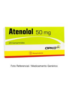Atenolol(G) 50mg 20 comprimidos