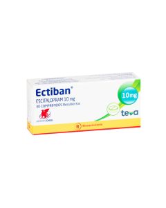 Ectiban - 10mg Escitalopram - 30 Comprimidos Recubiertos