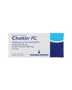 Cheltin FC Hierro / Ácido Fólico 30 Comprimidos Recubiertos
