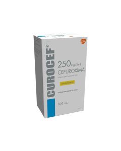Curocef - 250mg/5ml Cefuroxima - 100ml Gránulos para Suspensión Oral