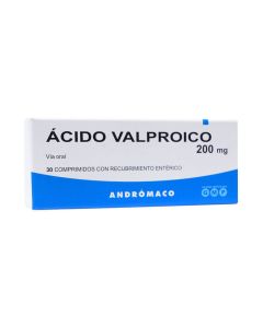 Ácido Valprocio 200mg 30 comprimidos con recubrimiento E.