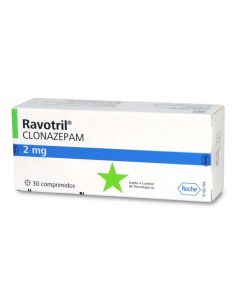 Ravotril Clonazepam 2mg 30 Comprimidos