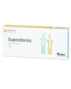 Supositorios de Glicerina 3,5mg - 10 Supositorios Adultos