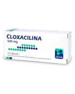 Cloxacilina 500mg - 12 Cápsulas