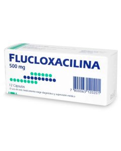 Flucloxacilina - 500mg Flucloxacilina - 12 Cápsulas