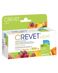 Crevet Light - 500mg Vitamina C - 32 Comprimidos Masticables
