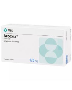 Arcoxia - 120mg Etoricoxib - 7 Comprimidos Recubiertos