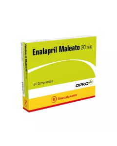 Enalapril 20mg - 20 Comprimidos