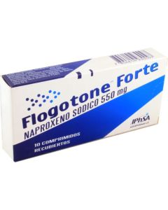 Flogotone Forte - 550mg Naproxeno Sódico - 10 Comprimidos Recubiertos