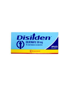 Disilden - 50mg Sildenafilo - 5 Comprimidos Recubiertos