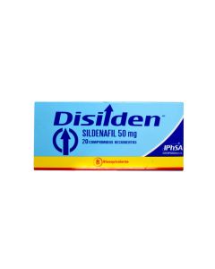 Disilden - 50mg Sildenafilo - 20 Comprimidos Recubiertos
