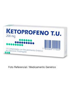 Ketoprofeno 200mg 10 comprimidos con recubrimiento entérico de L.P