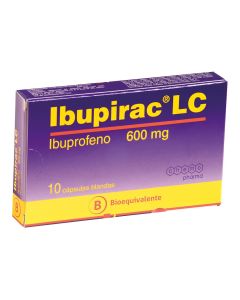 Ibupirac LC - 600mg Ibuprofeno - 10 Cápsulas Blandas