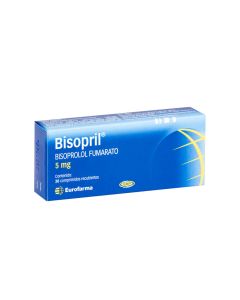 Bisopril - 5mg Bisoprolol - 30 Comprimidos Recubiertos