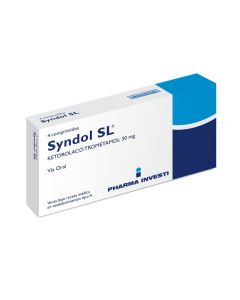 Syndol Sl - 30mg Ketorolaco Trometamol - 4 Comprimidos Sublinguales
