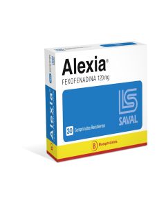 Alexia - 120mg Fexofenadina - 30 Comprimidos Recubiertos