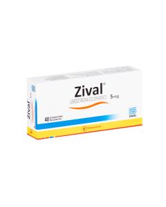 Zival - 5mg Levocetirizina Diclorhidrato - 40 Comprimidos Recubiertos