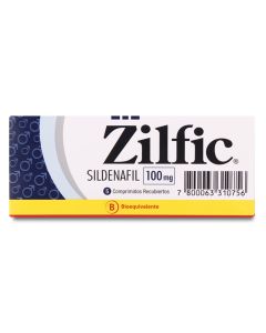 Zilfic Sildenafilo 100mg 5 Comprimidos Recubiertos