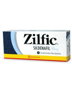 Zilfic Sildenafilo 50mg 2 Comprimidos Recubiertos