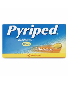 Pyriped - 400mg Ibuprofeno - 20 Cápsulas Blandas