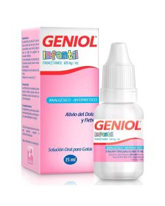 Geniol Infantil - 100mg/ml Paracetamol - 15ml Solución para Gotas Orales