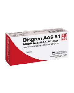 Disgren AAS 81mg 30 Comprimidos con recubierto entérico
