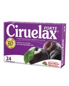 Ciruelax Forte - 125mg Laxante - 24 Comprimidos